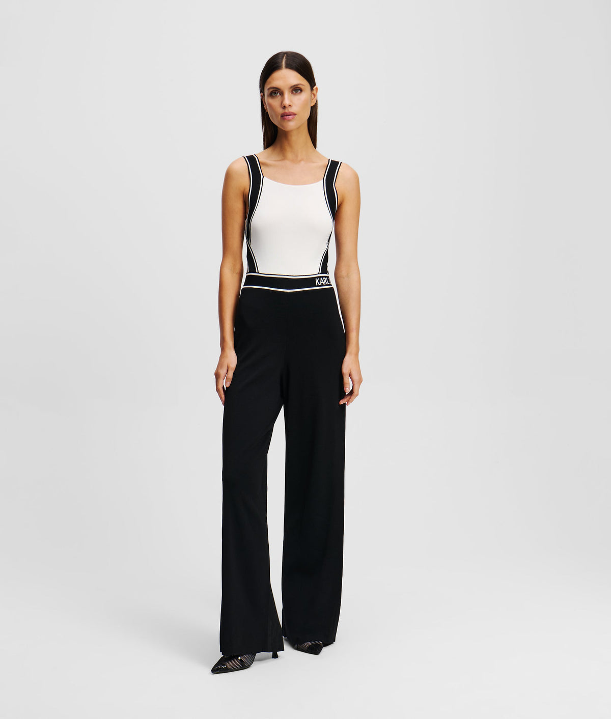 LOGO KNIT DUNGAREES