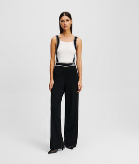 LOGO KNIT DUNGAREES