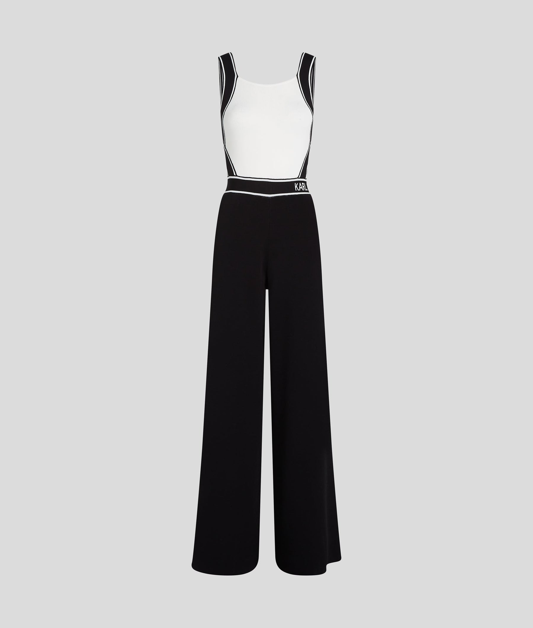 LOGO KNIT DUNGAREES