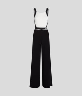 LOGO KNIT DUNGAREES