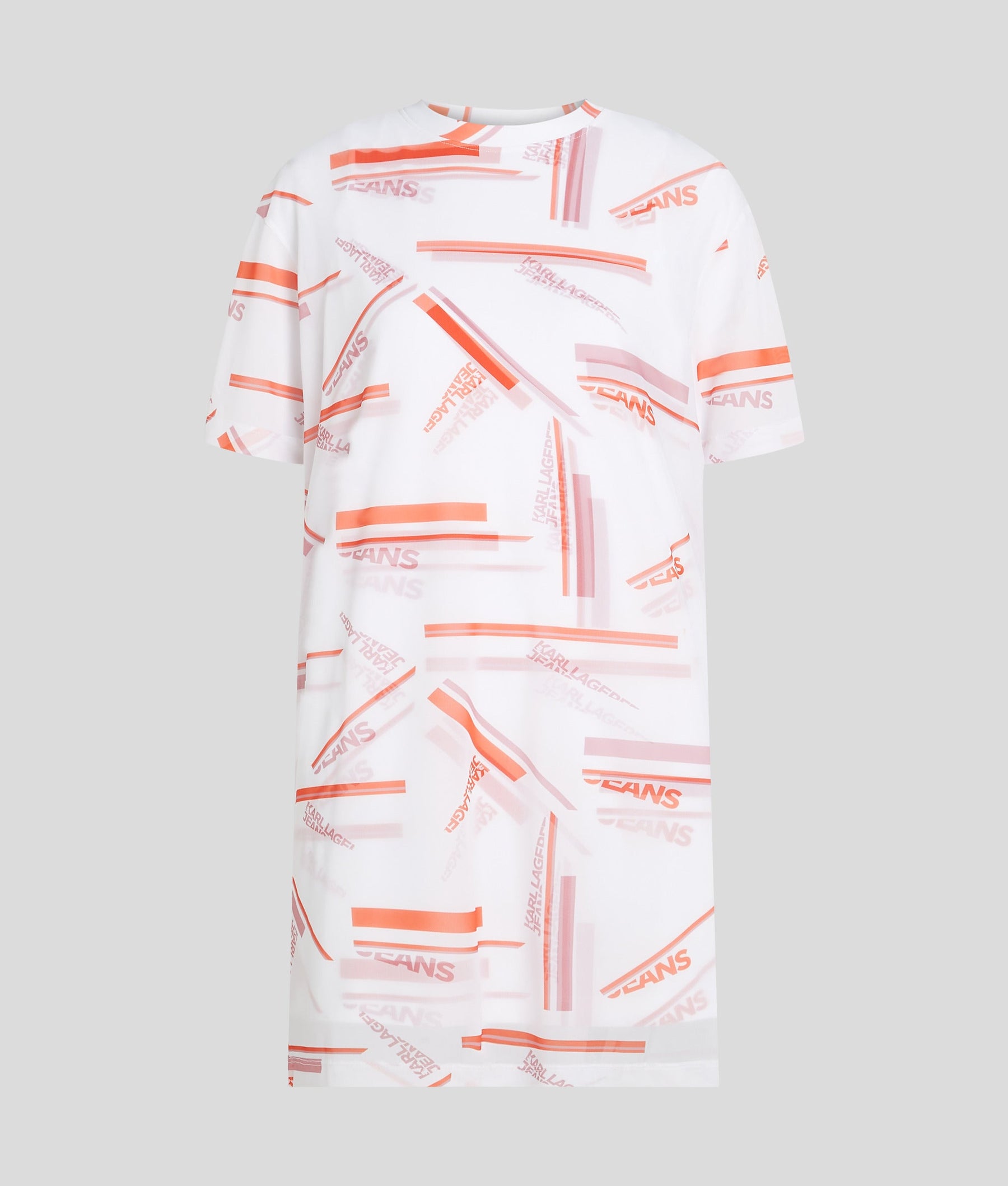GRAPHIC PRINT MESH DRESS