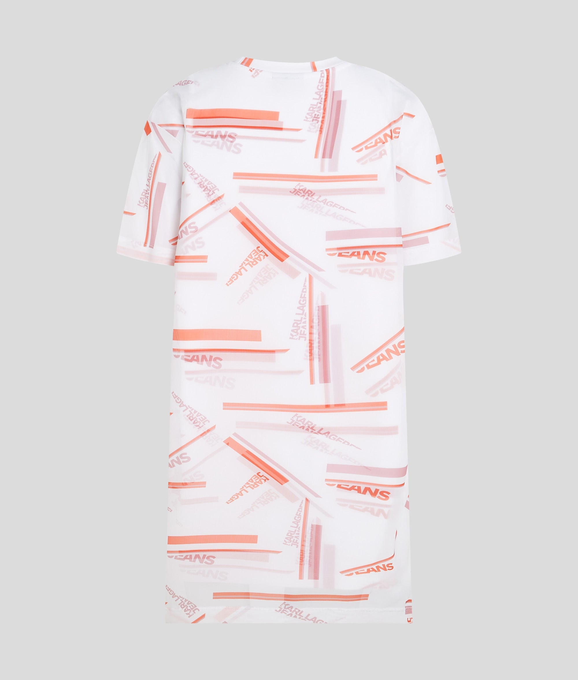 GRAPHIC PRINT MESH DRESS