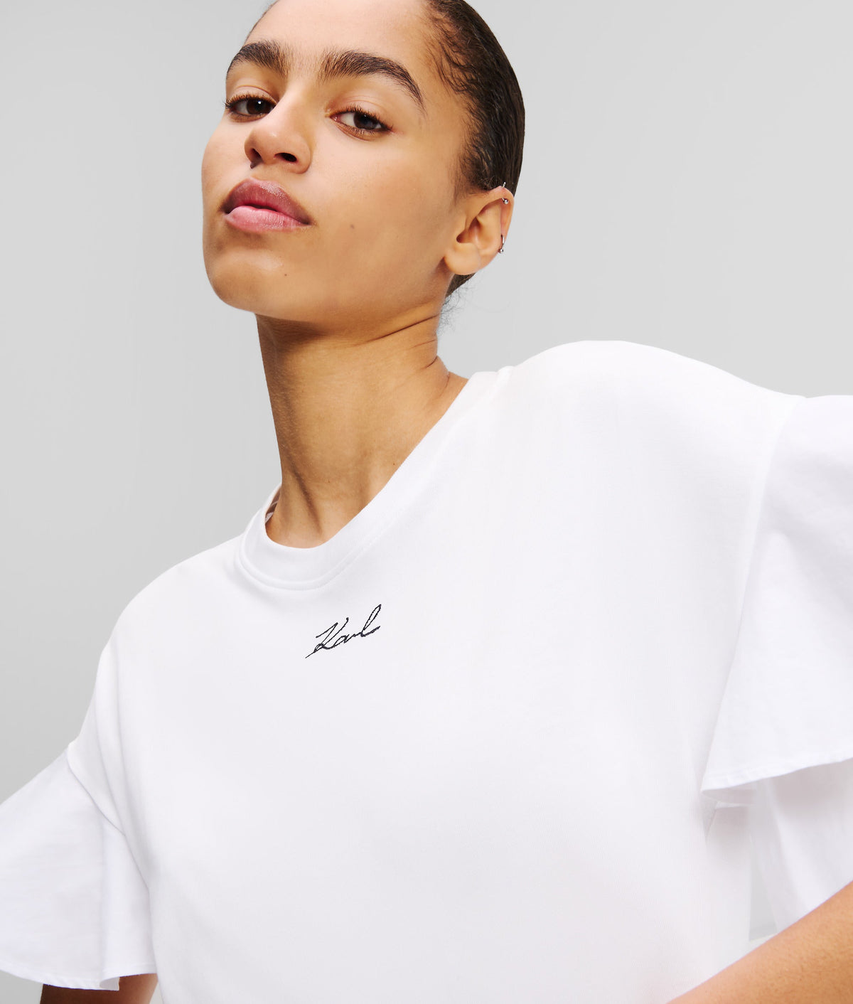 FABRIC MIX T-SHIRT DRESS