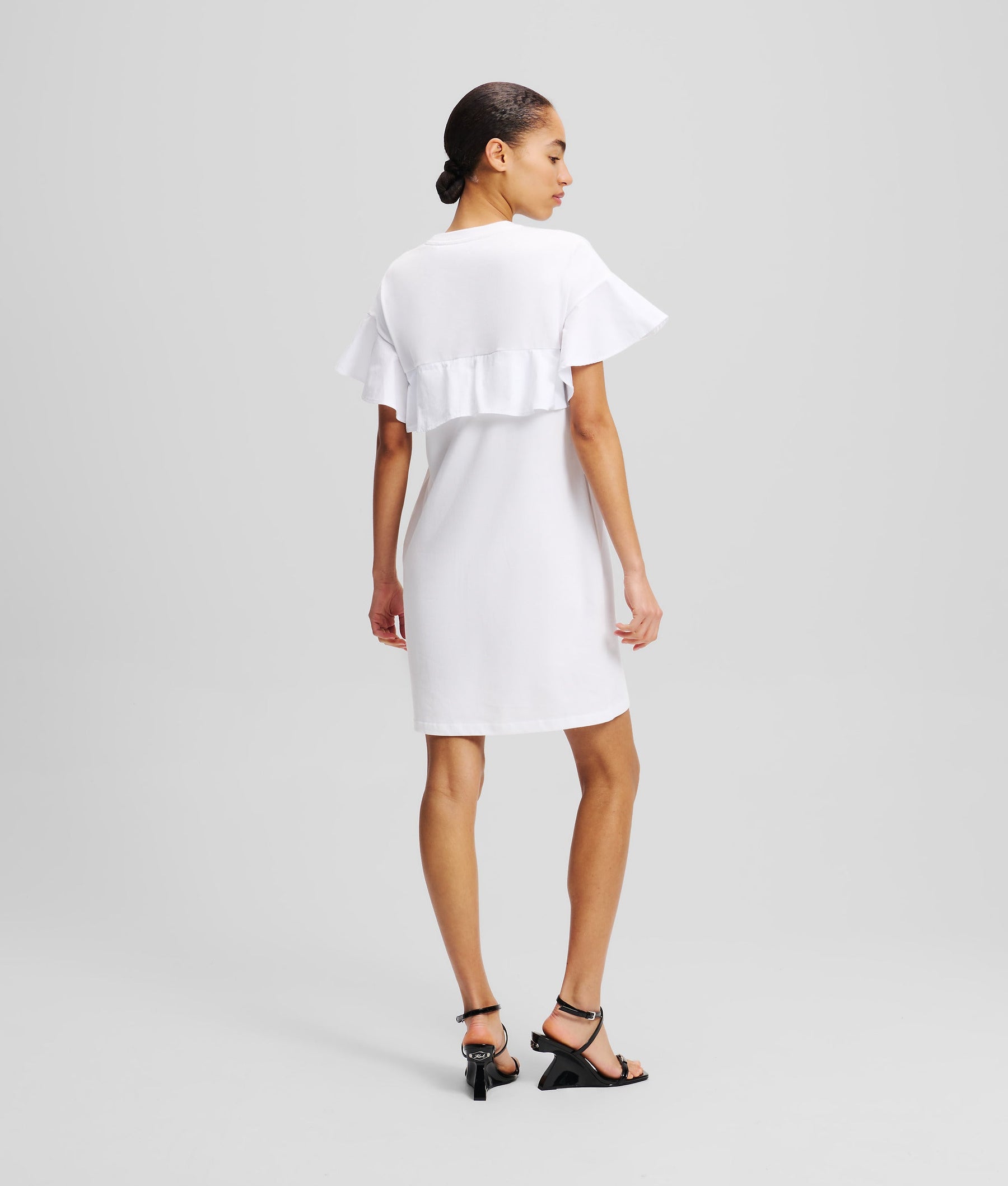 FABRIC MIX T-SHIRT DRESS