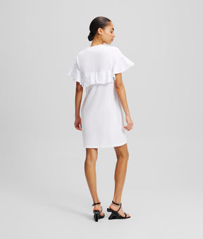 FABRIC MIX T-SHIRT DRESS