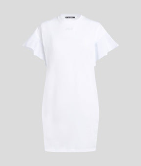 FABRIC MIX T-SHIRT DRESS