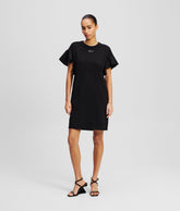 FABRIC MIX T-SHIRT DRESS