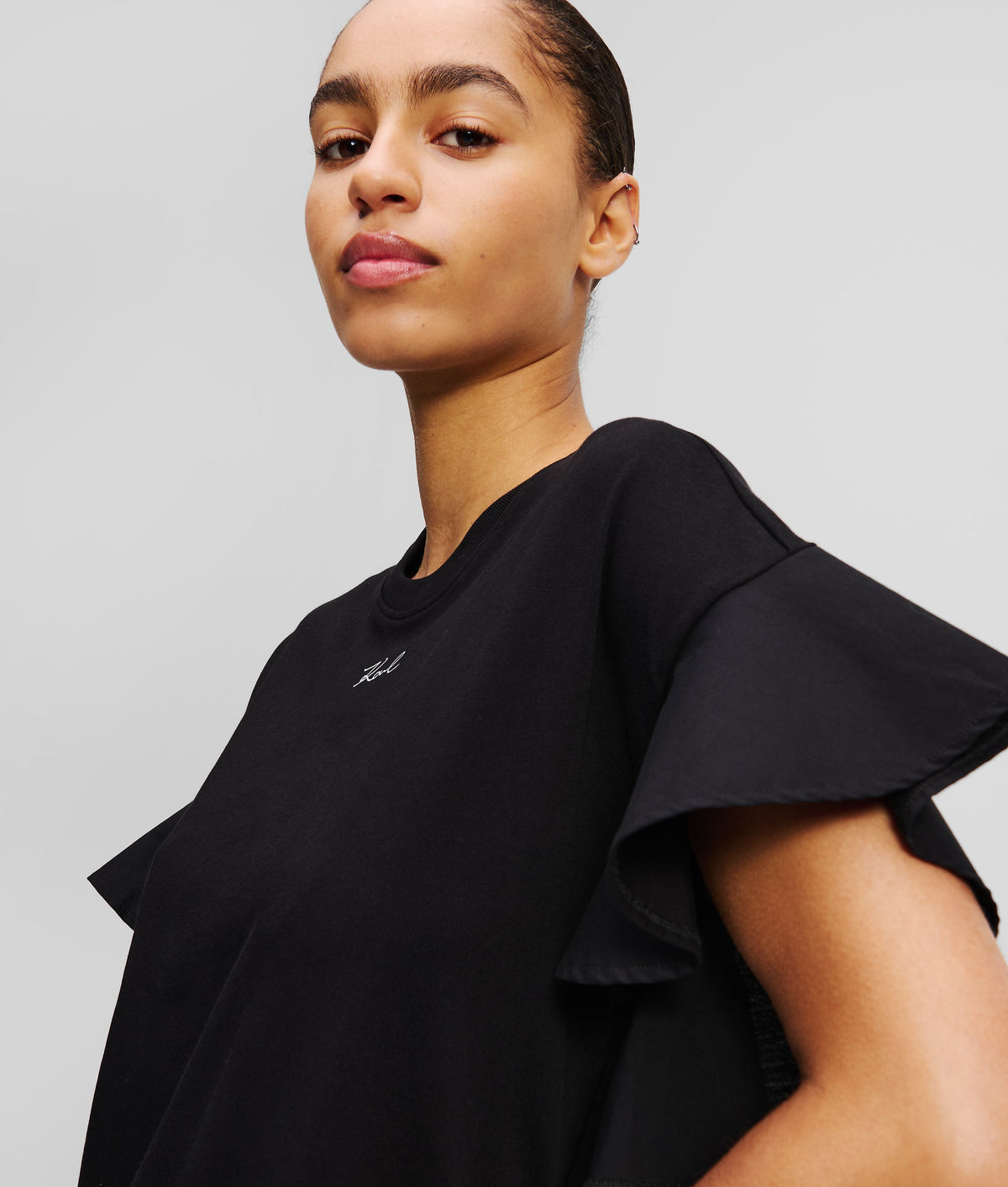 FABRIC MIX T-SHIRT DRESS