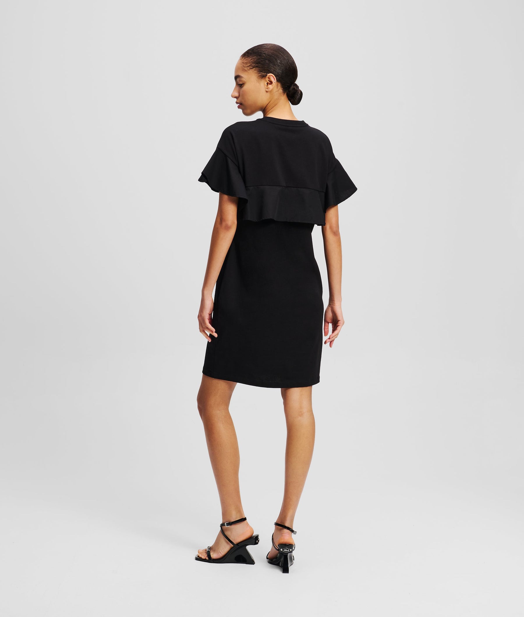 FABRIC MIX T-SHIRT DRESS