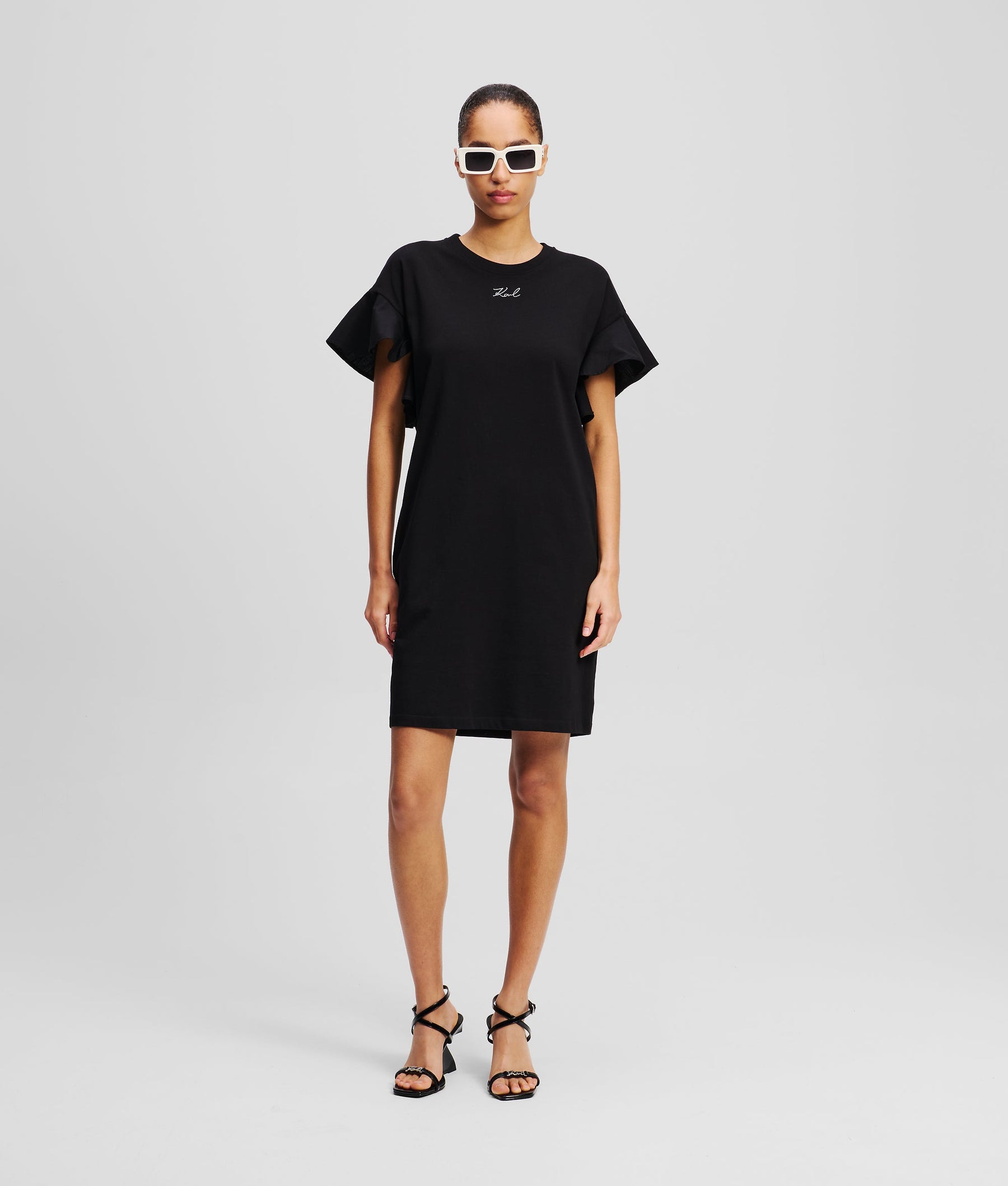 FABRIC MIX T-SHIRT DRESS