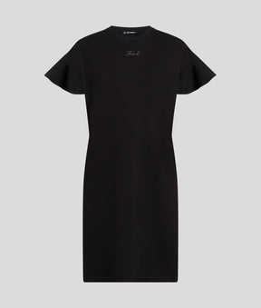 FABRIC MIX T-SHIRT DRESS
