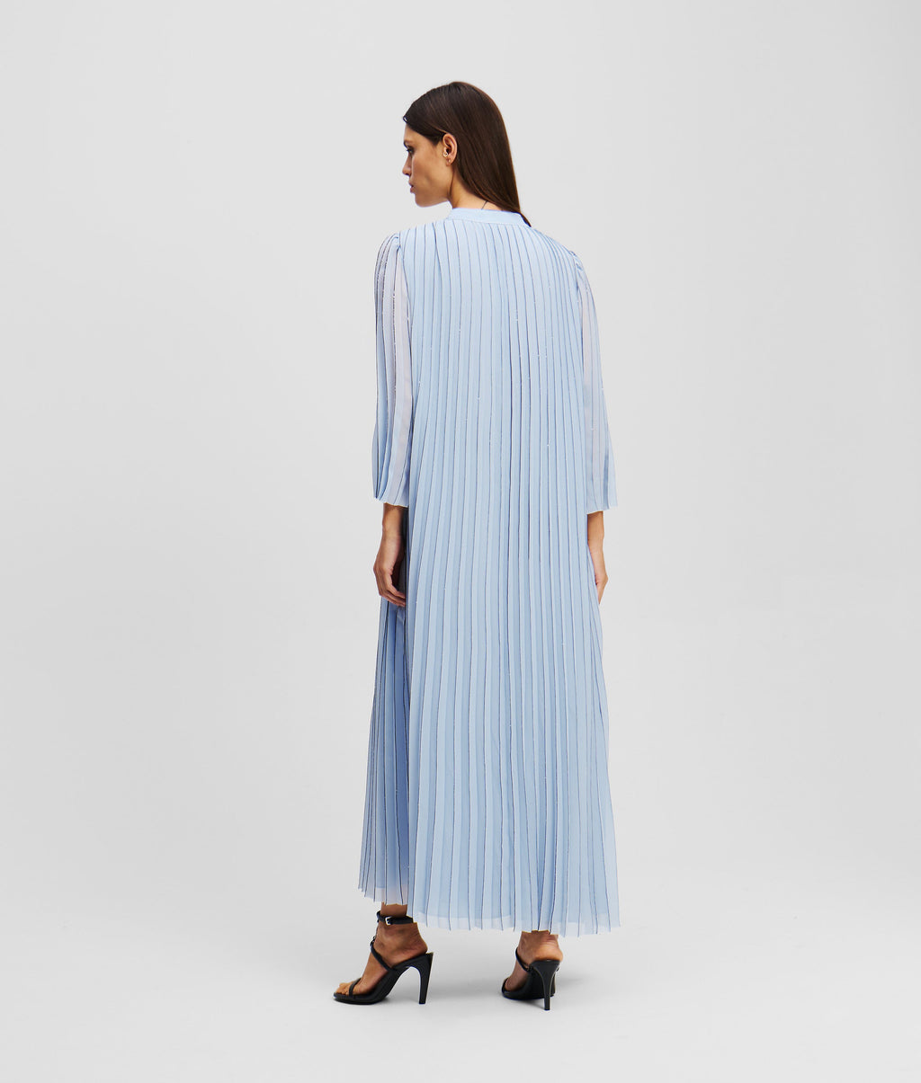 Pleated maxi dress