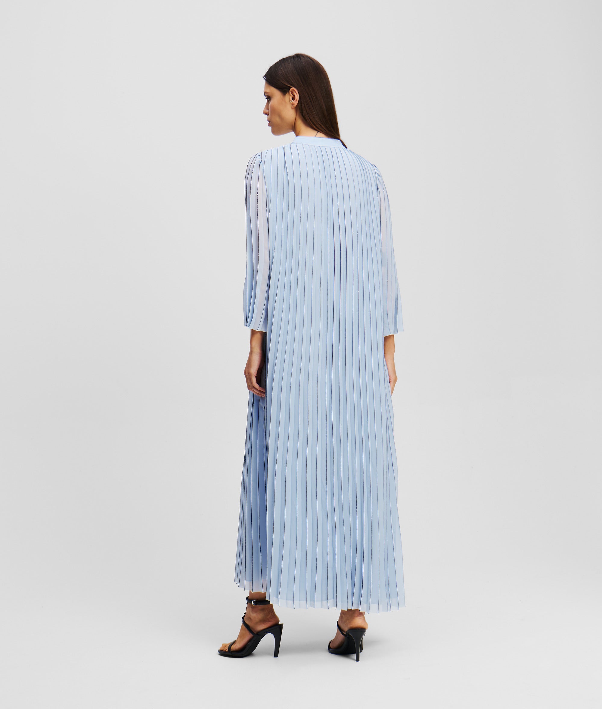 Pleated maxi dress
