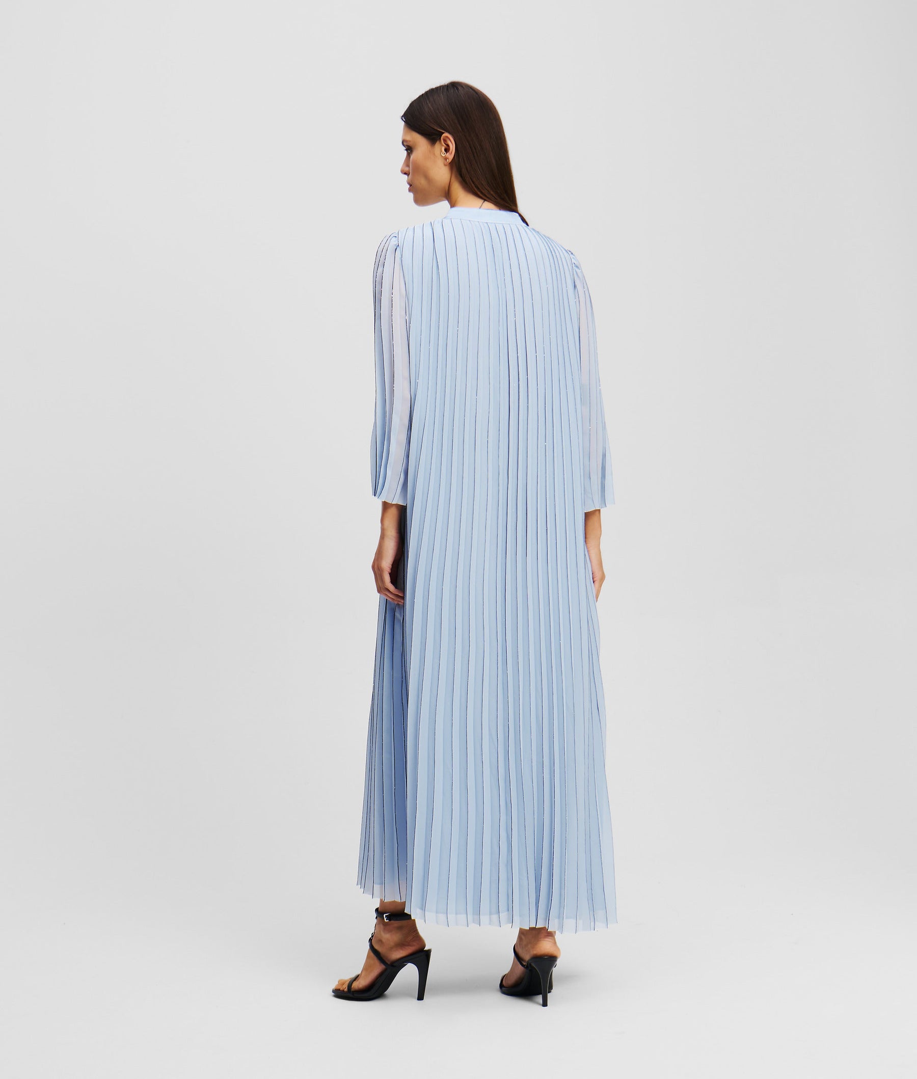 Pleated maxi dress
