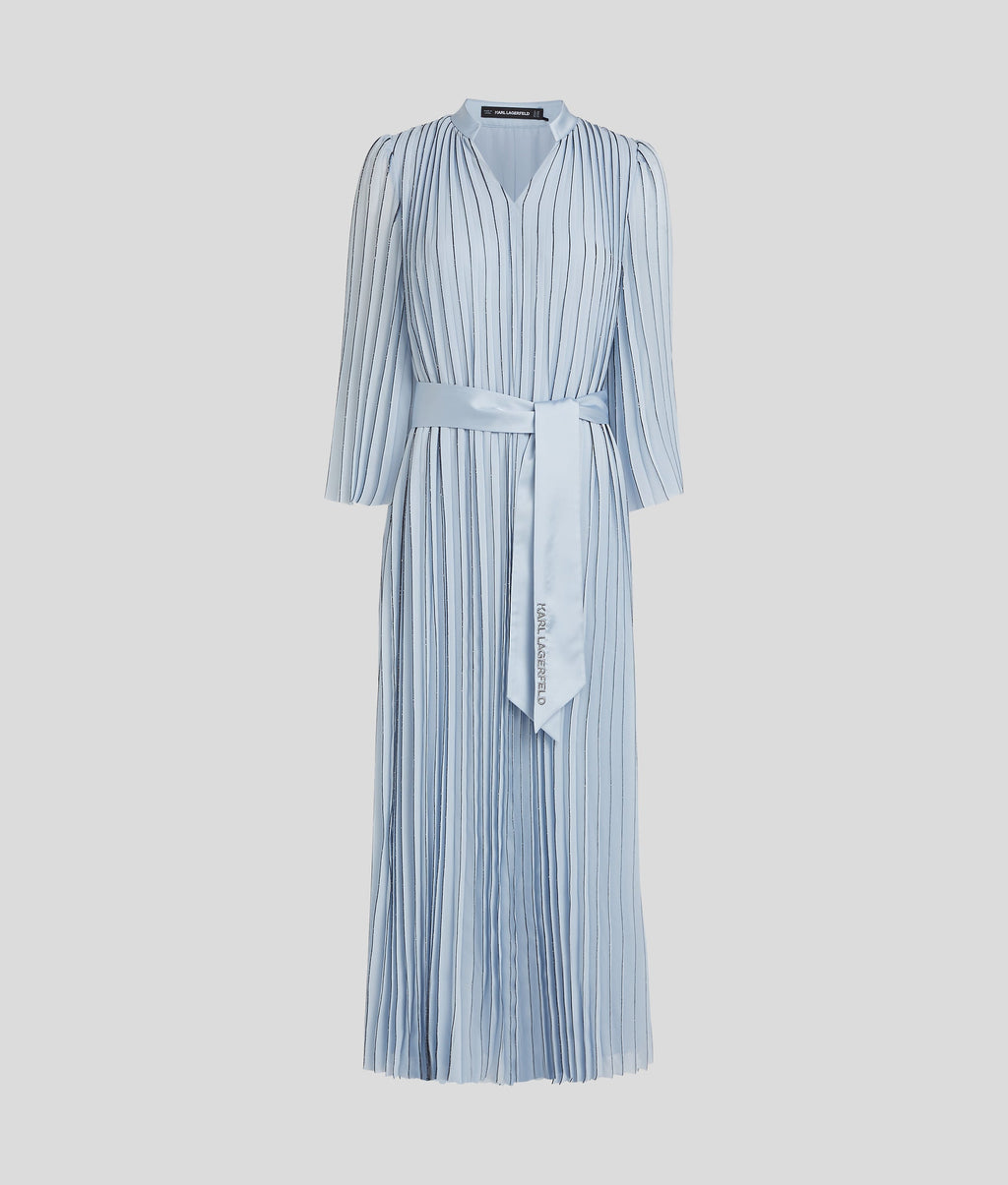 Pleated maxi dress