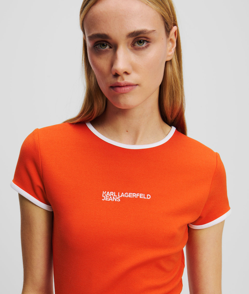 LOGO FITTED T-SHIRT DRESS