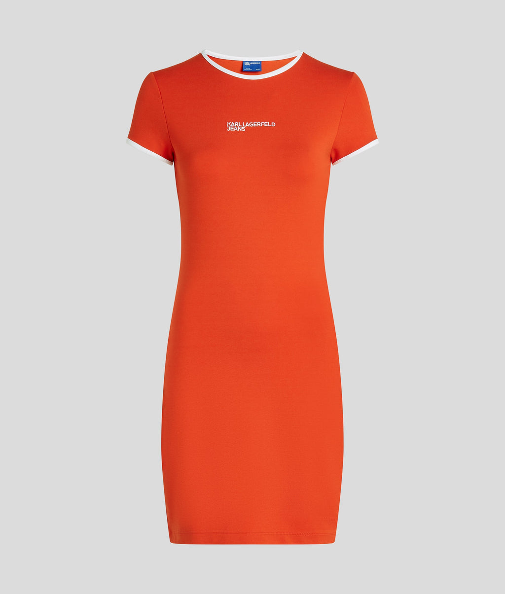 LOGO FITTED T-SHIRT DRESS
