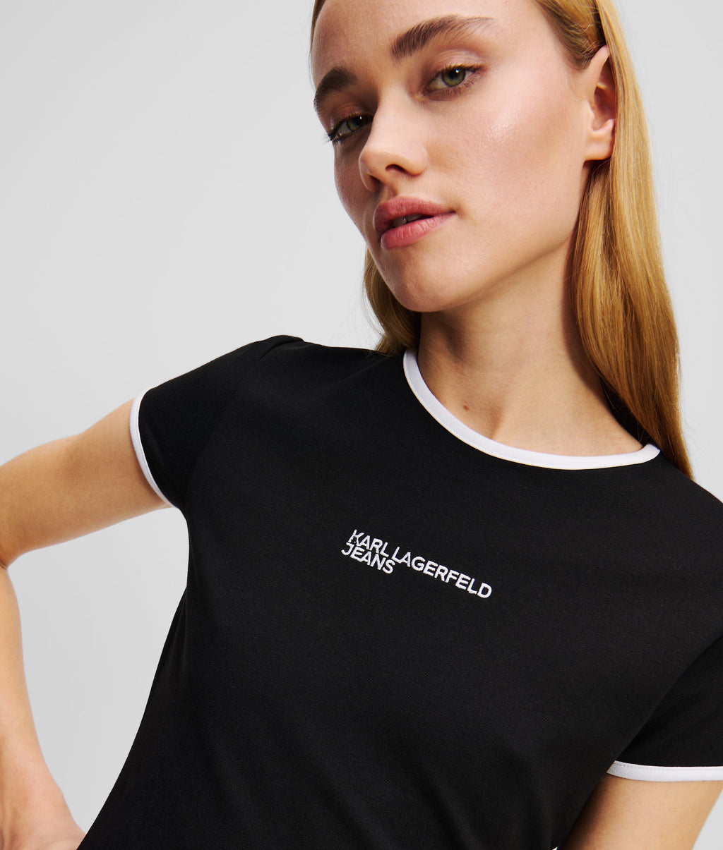 LOGO FITTED T-SHIRT DRESS