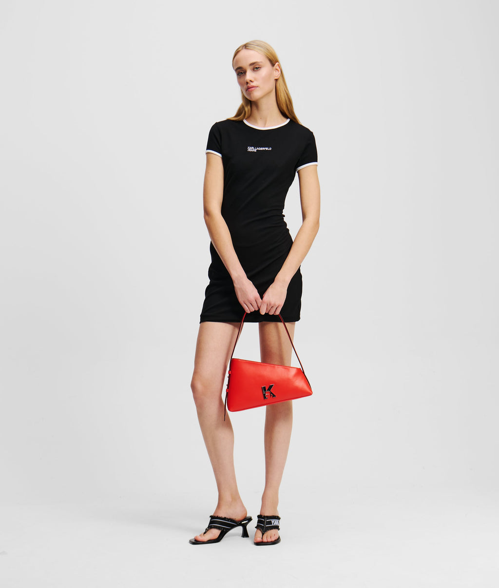 LOGO FITTED T-SHIRT DRESS
