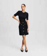 BUTTON DETAIL DRESS