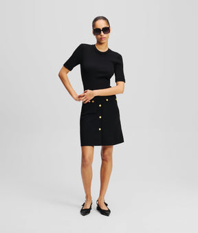 BUTTON DETAIL DRESS