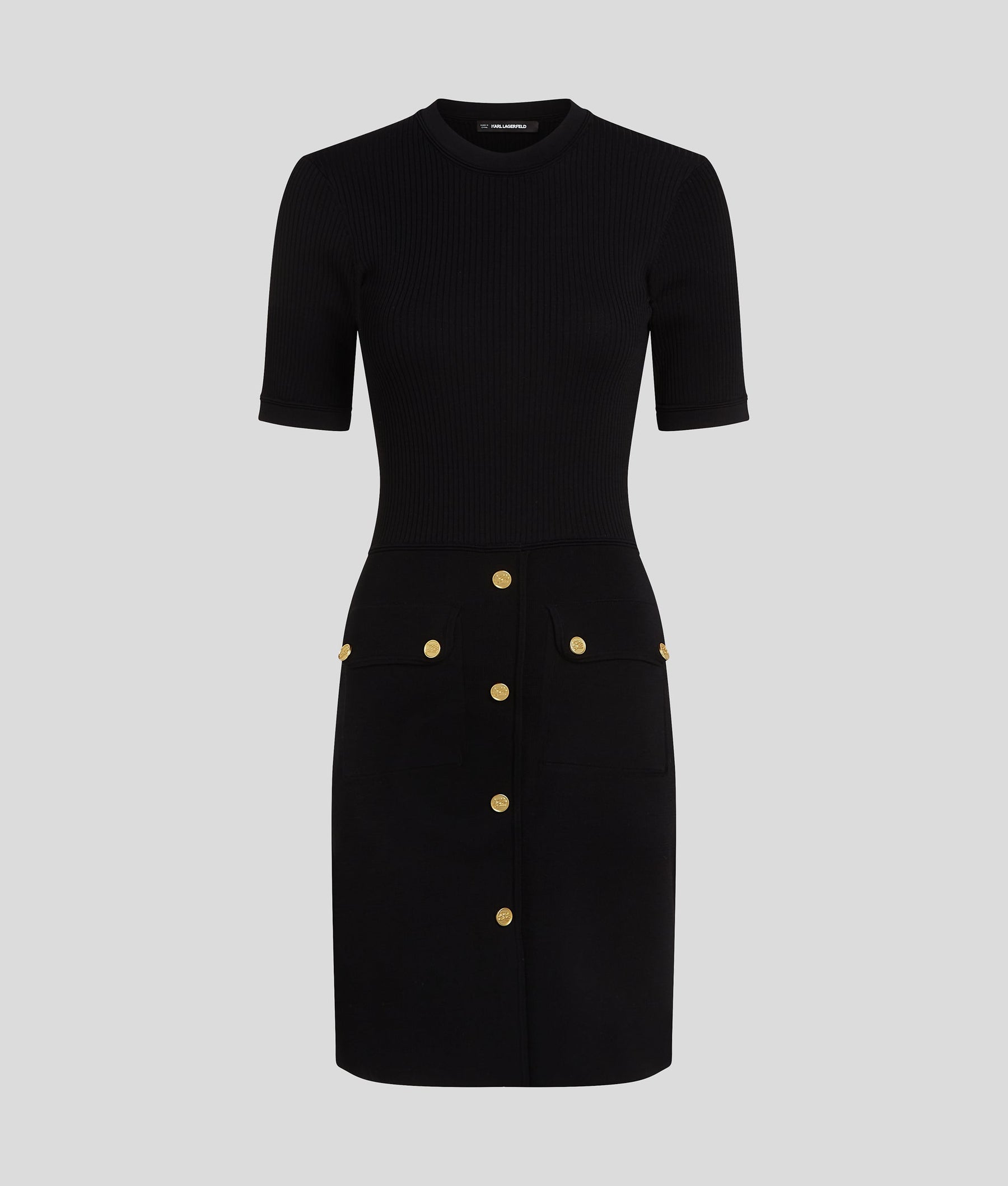 BUTTON DETAIL DRESS