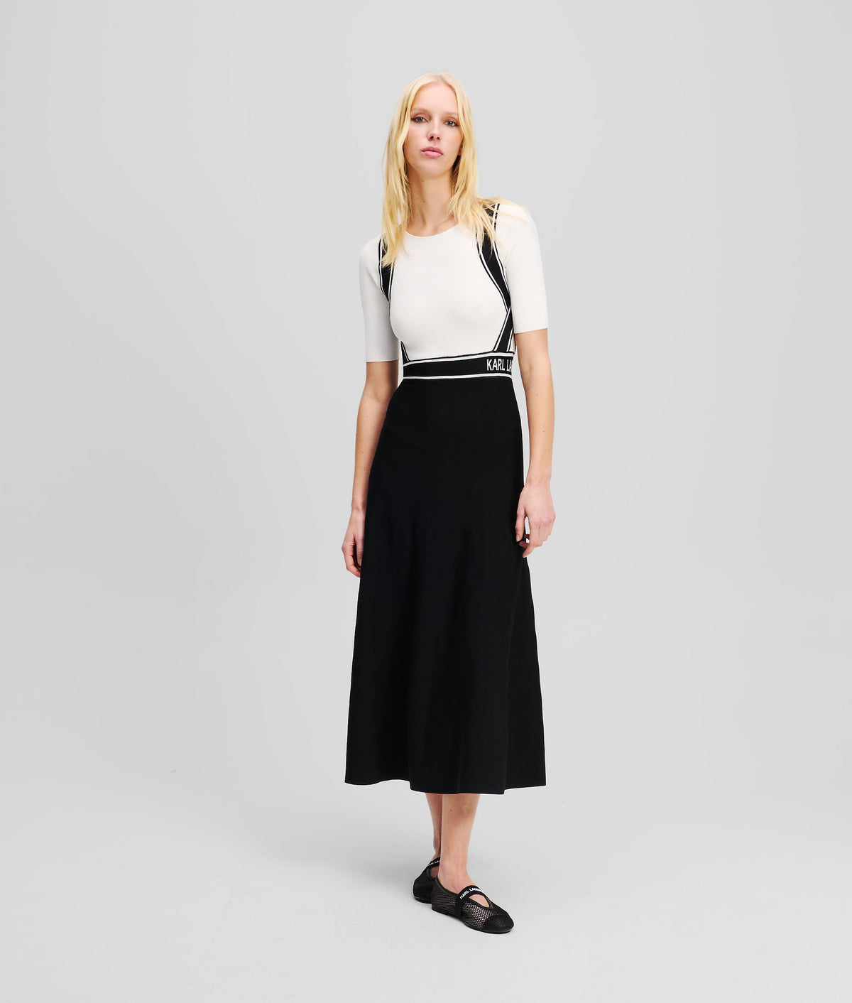 LOGO KNIT DRESS