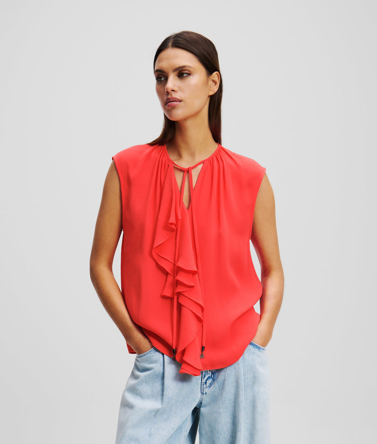 RUFFLE BLOUSE