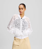ORCHID EMBROIDERY BOMBER JACKET