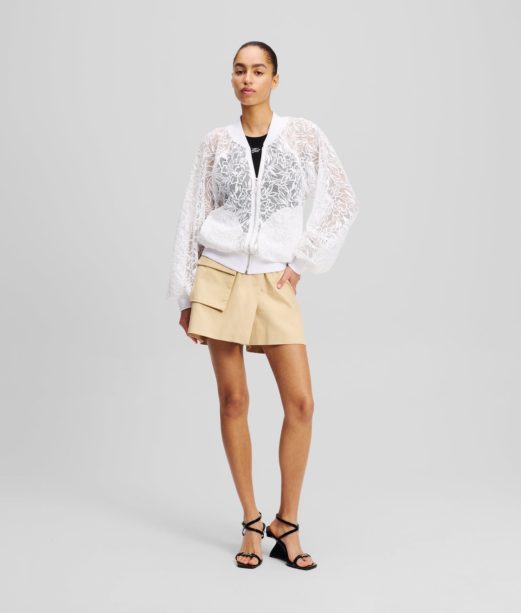 ORCHID EMBROIDERY BOMBER JACKET
