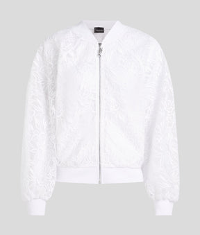 ORCHID EMBROIDERY BOMBER JACKET