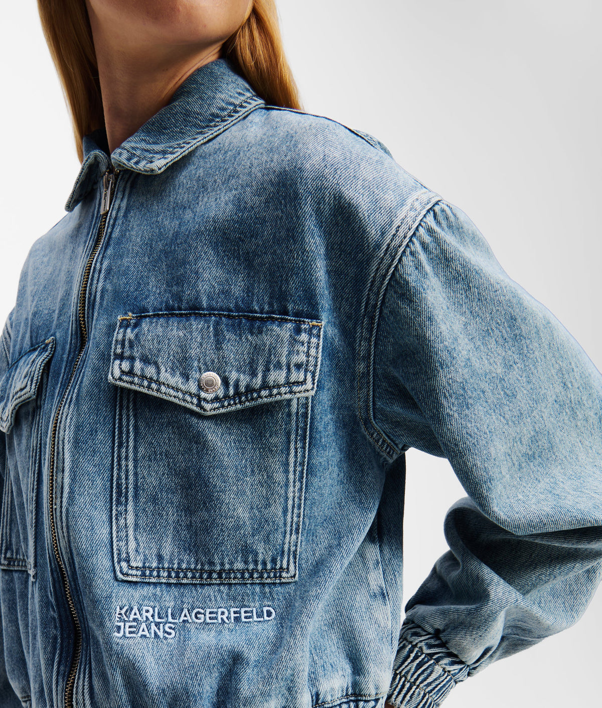 DENIM BOMBER JACKET