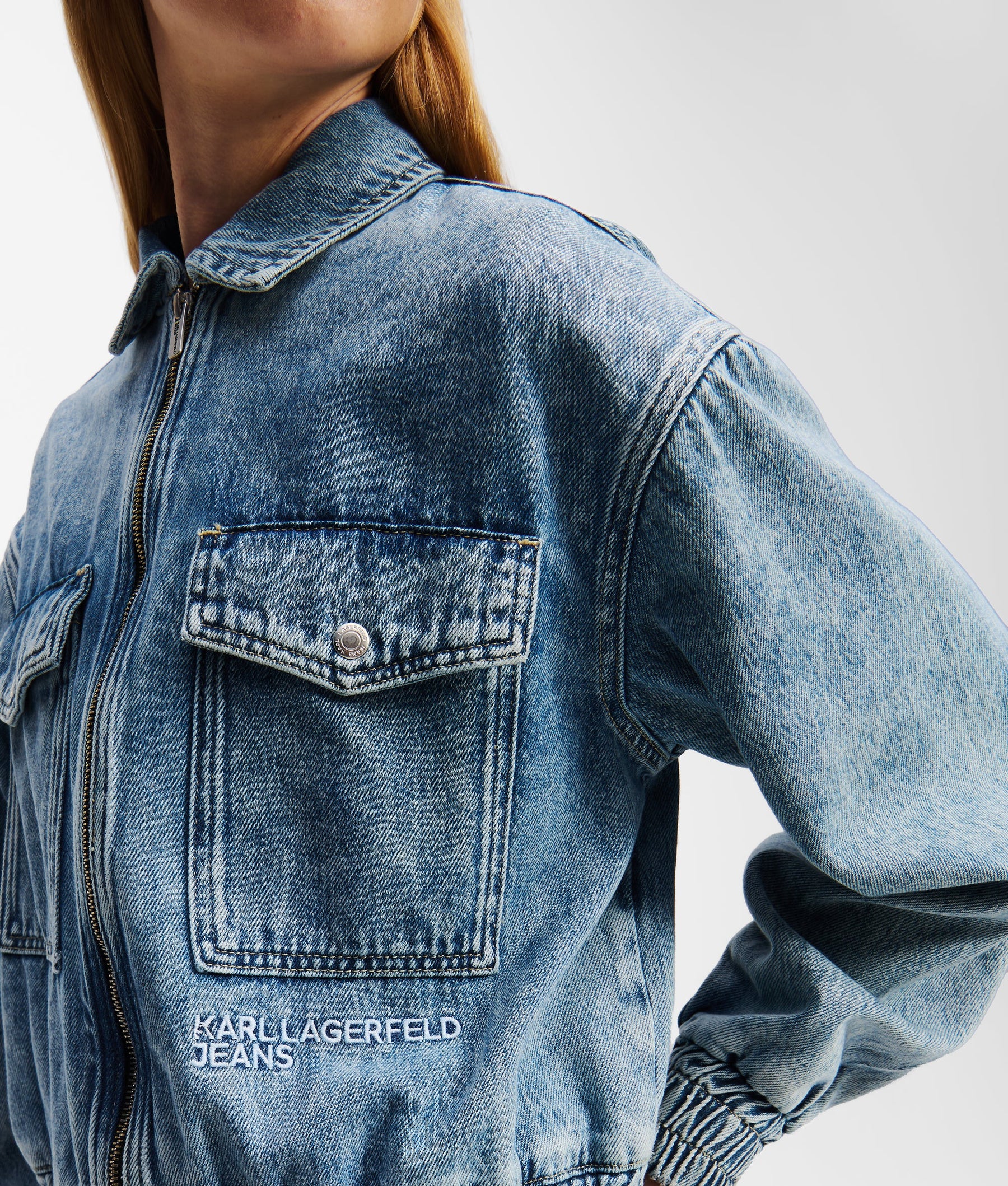 DENIM BOMBER JACKET