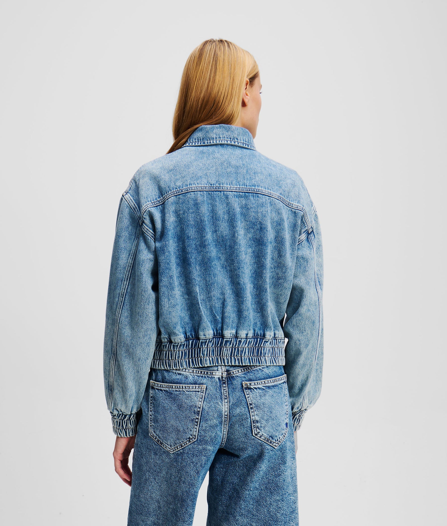 DENIM BOMBER JACKET