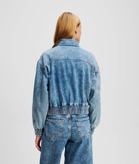DENIM BOMBER JACKET