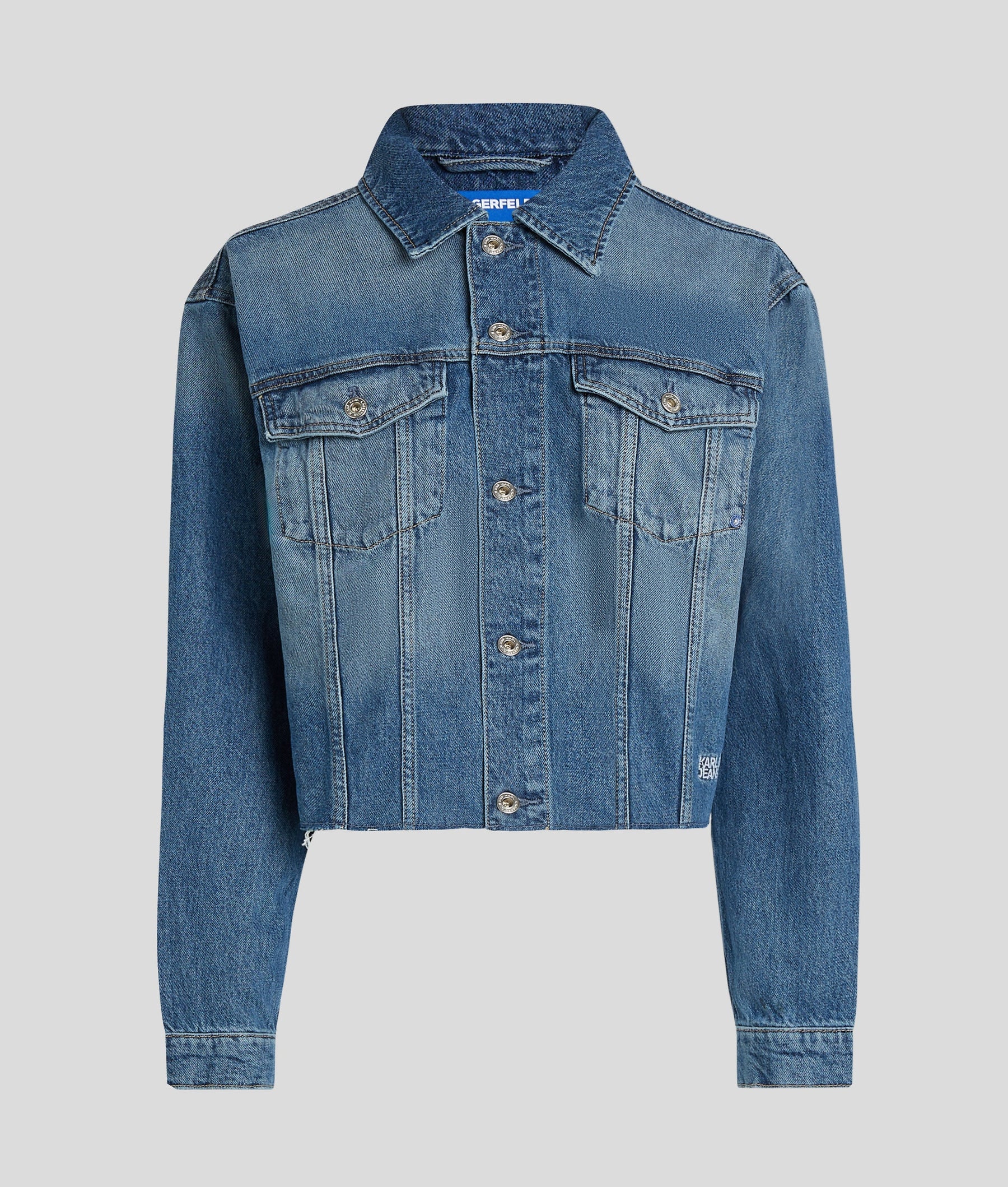 RELAXED FRINGED DENIM JACKET