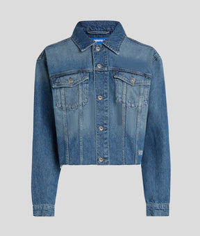 RELAXED FRINGED DENIM JACKET