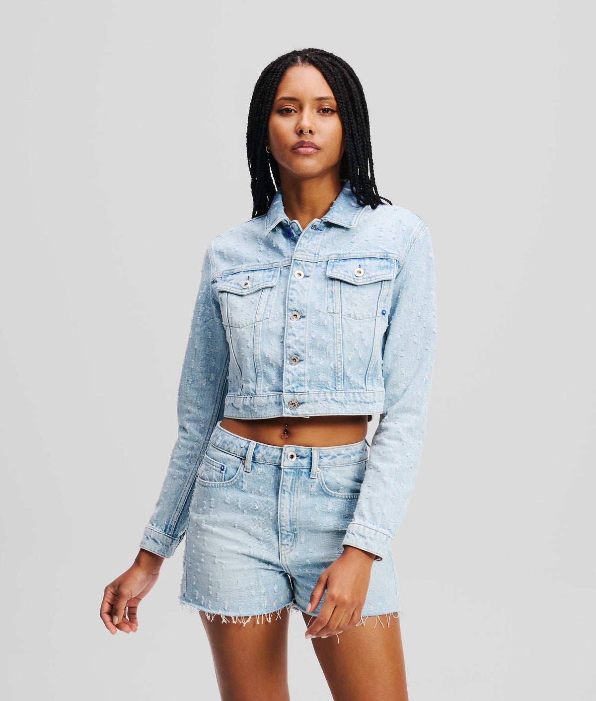 BOUCLÉ DENIM JACKET
