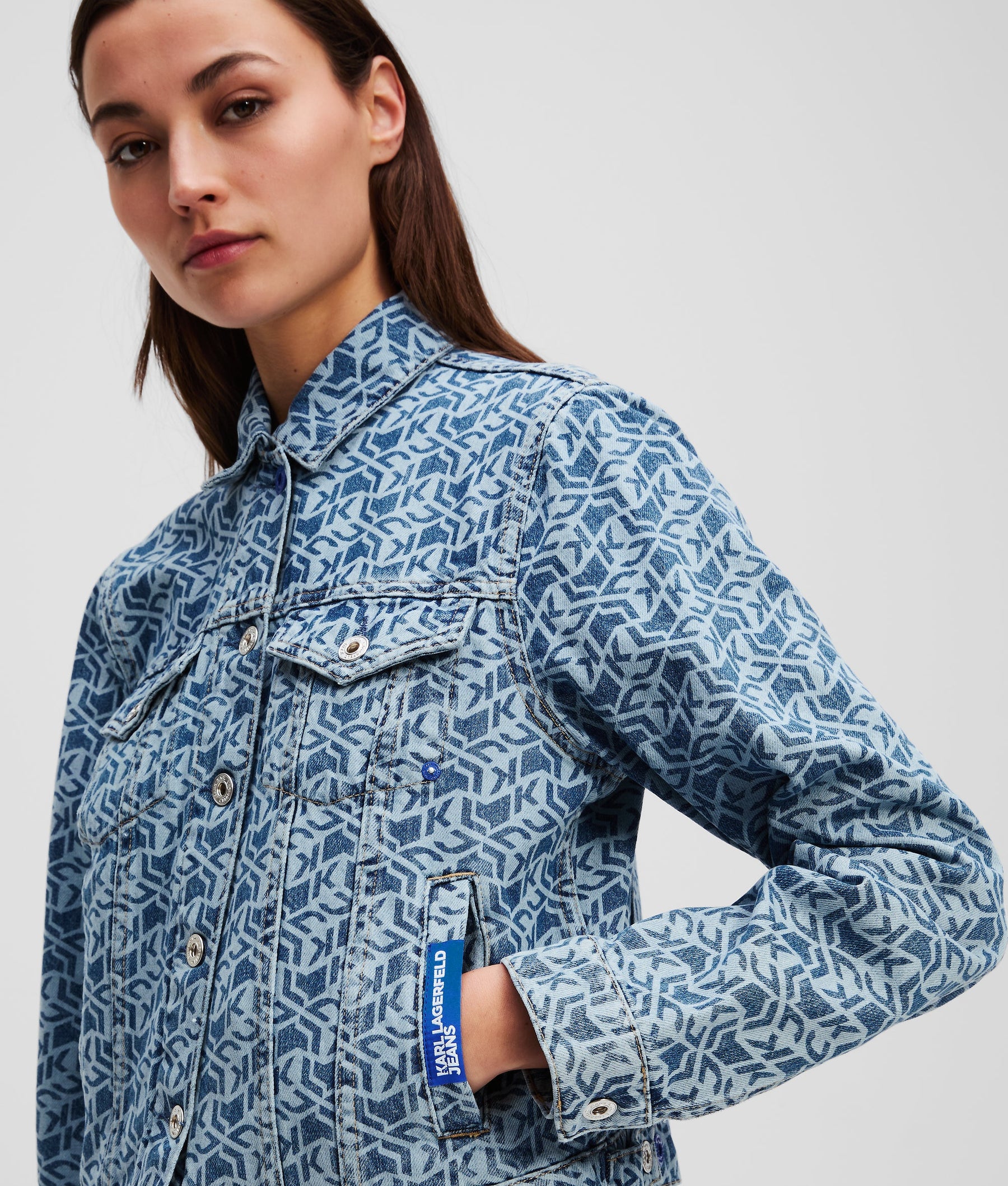 ALL-OVER MONOGRAM DENIM JACKET