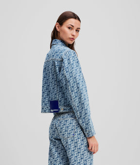 ALL-OVER MONOGRAM DENIM JACKET