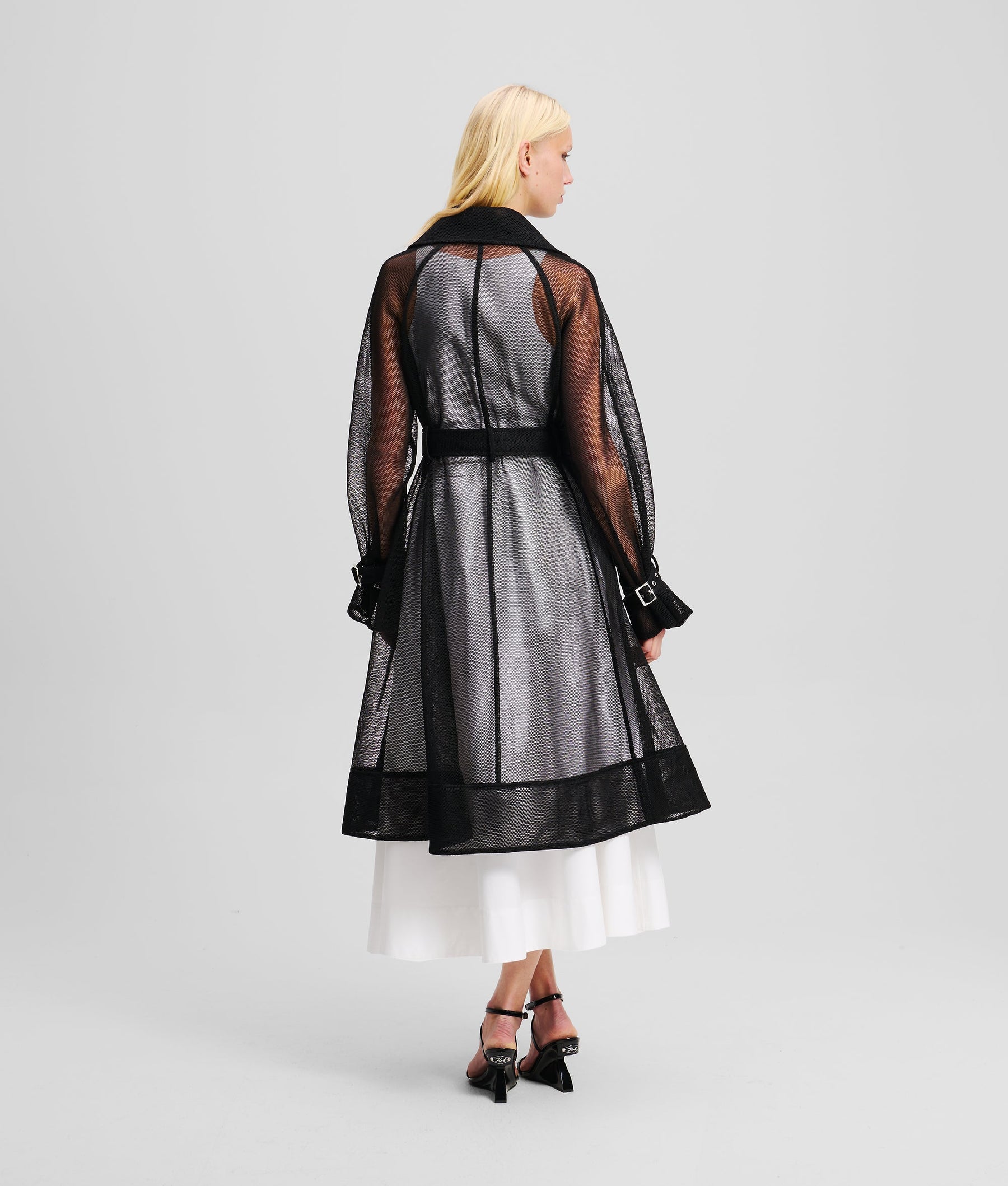 MESH TRENCH COAT