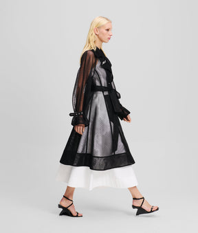 MESH TRENCH COAT