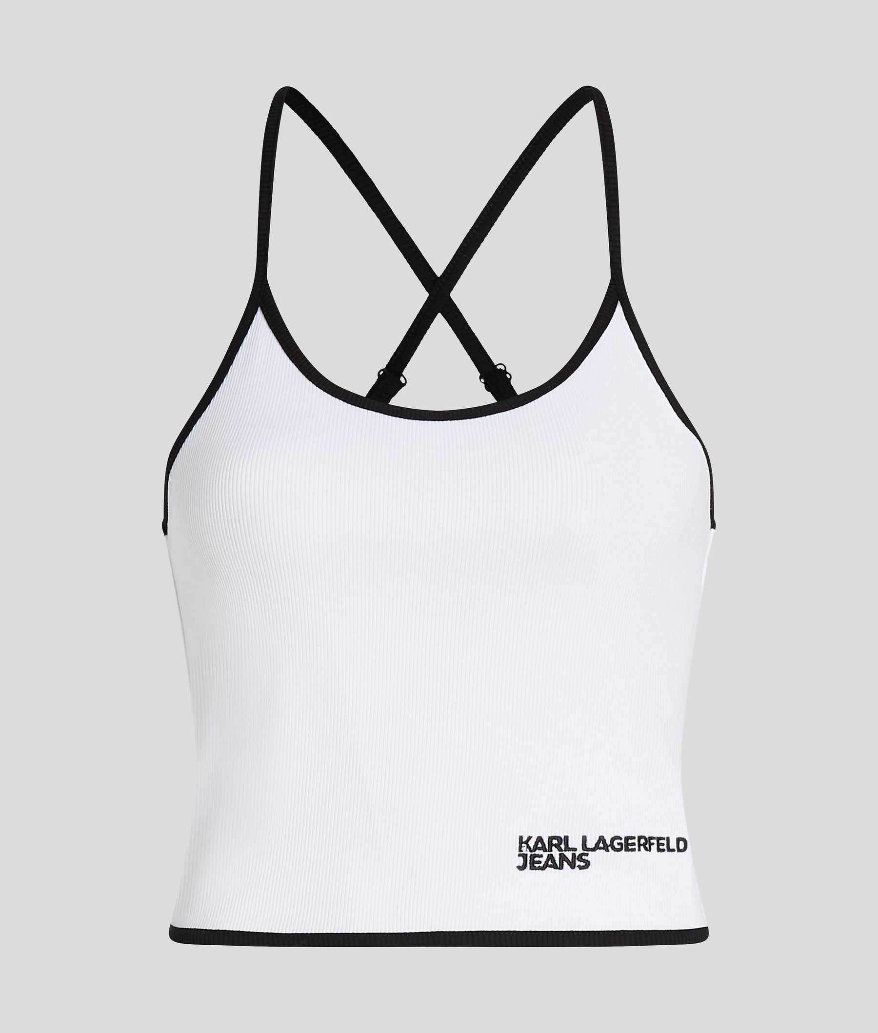 PIPING DETAIL STRAPPY TOP