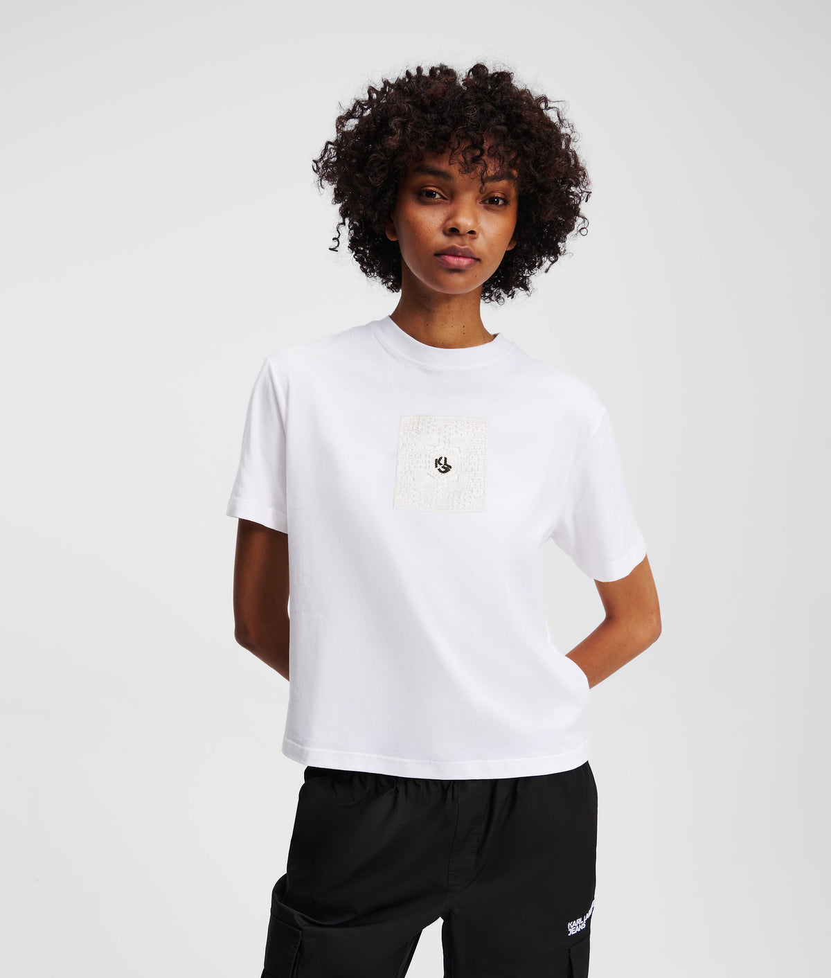 CROCHET MONOGRAM T-SHIRT