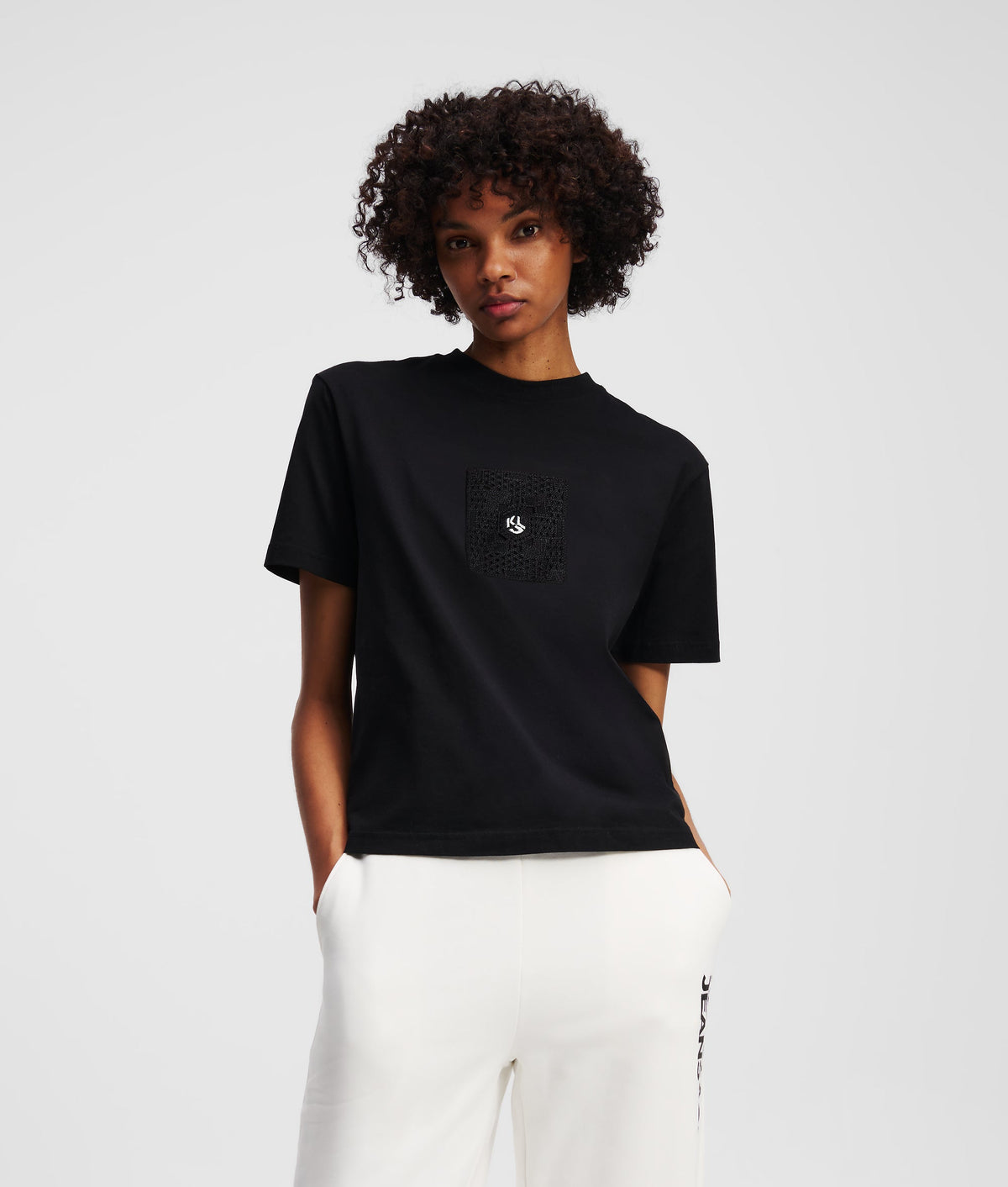 CROCHET MONOGRAM T-SHIRT