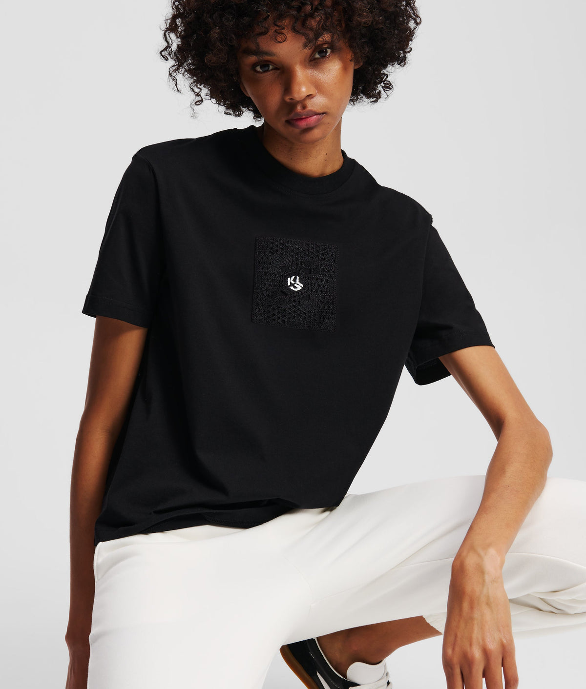 CROCHET MONOGRAM T-SHIRT