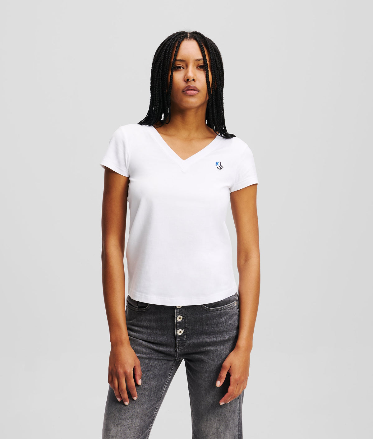 SLIM-FIT V-NECK T-SHIRT