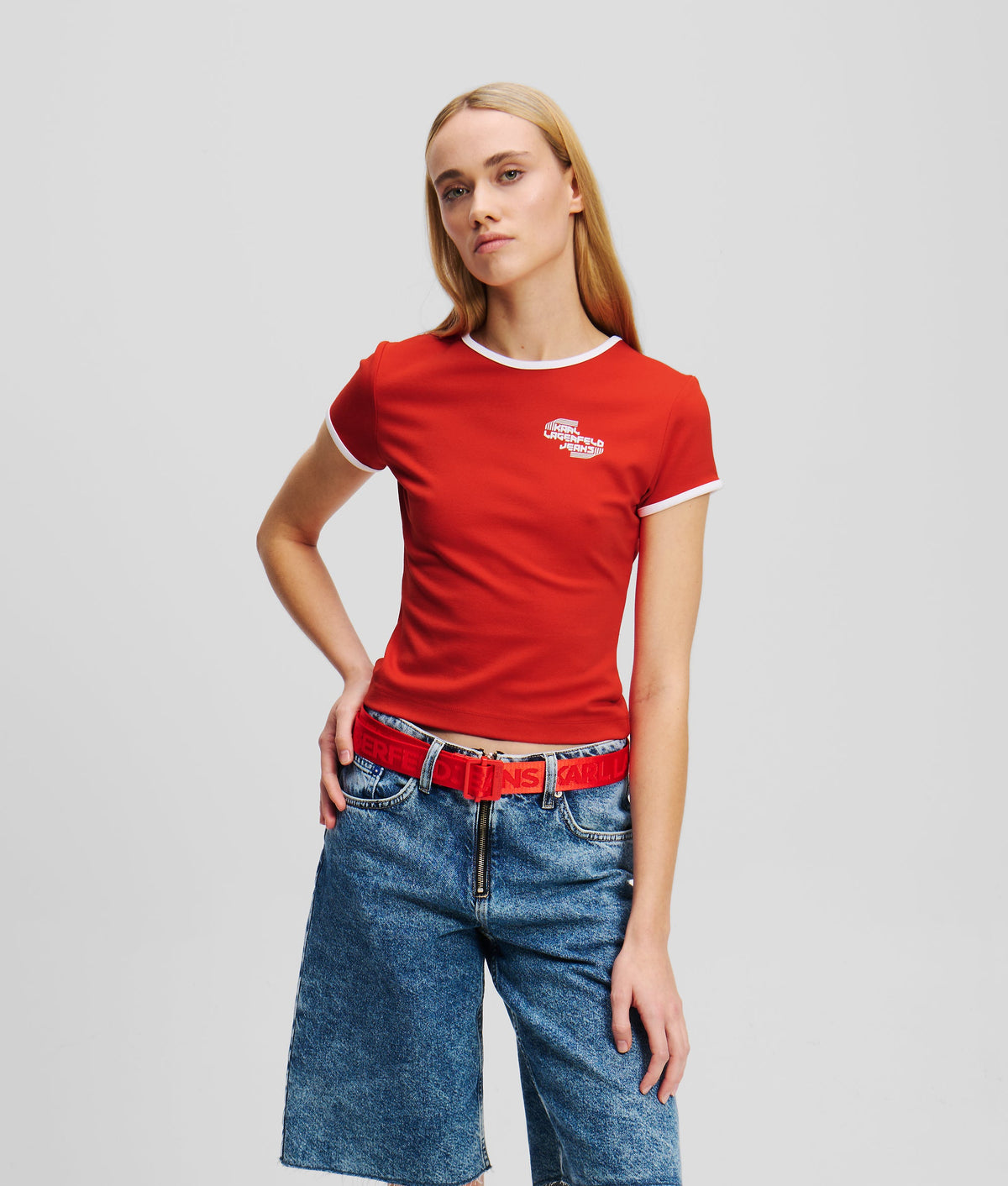 CAP-SLEEVE T-SHIRT