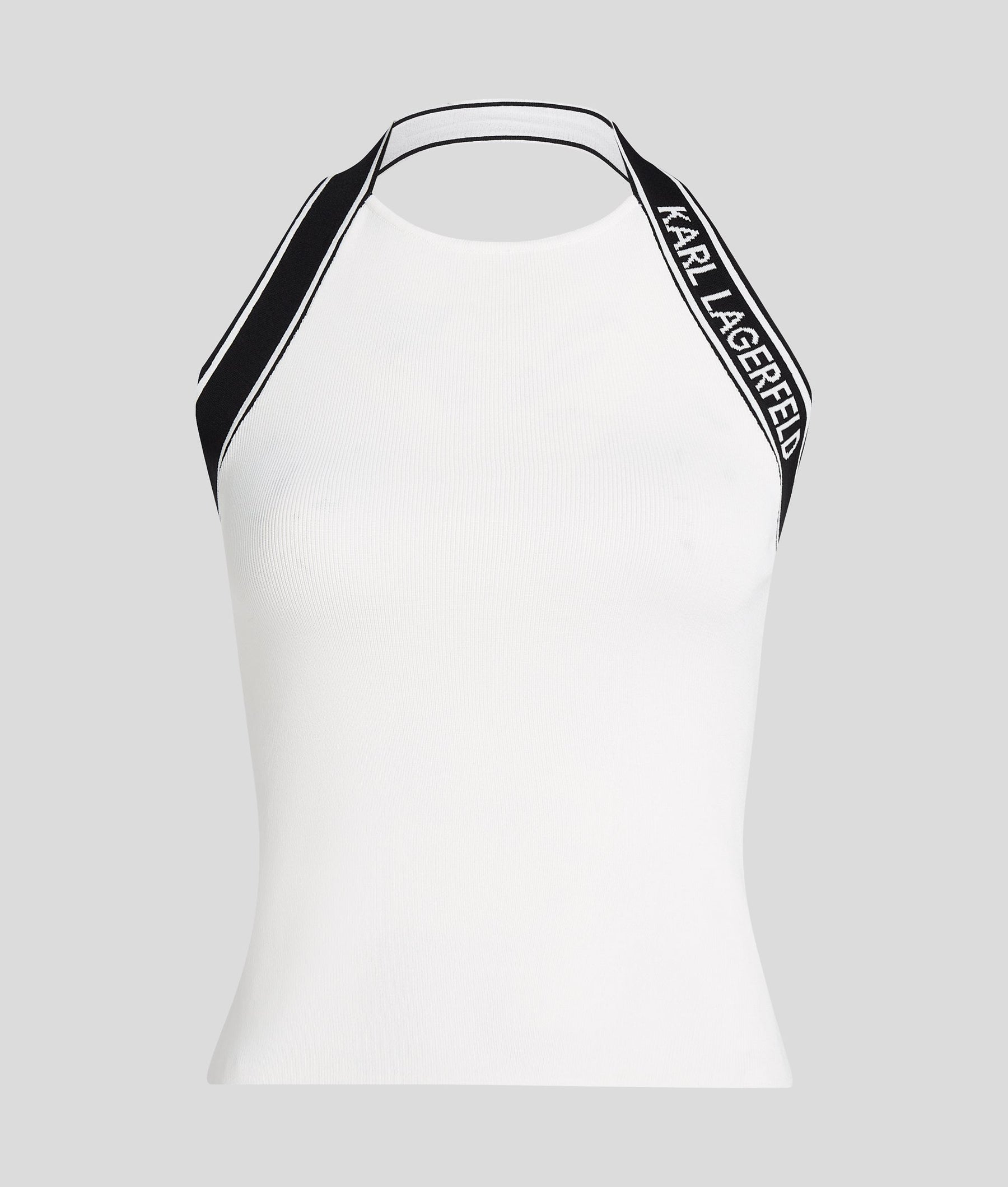 LOGO HALTER NECK TOP