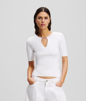 SIGNATURE CHARM KNIT TOP